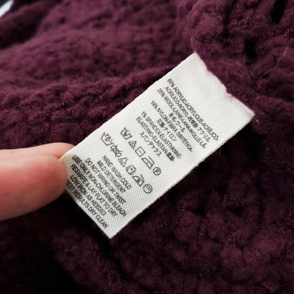 Free People Wine Knit Saturday Morning Cardigan - Picture 6 of 6